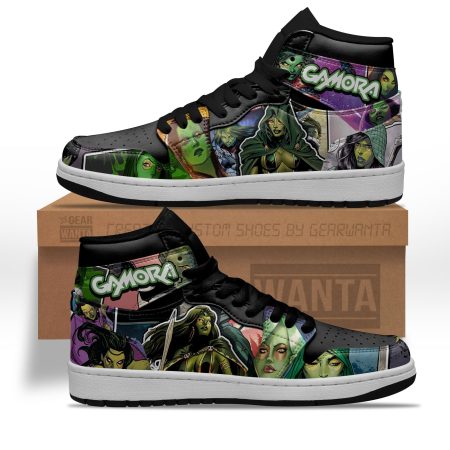 Avenger Gamora AJ1 High Sneakers Shoes For Men And Women