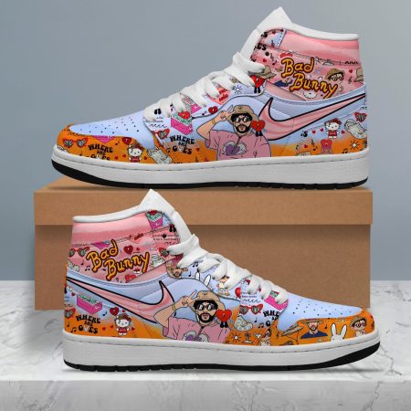 Bad Bunny AJ1 High Sneakers Shoes For Men And Women