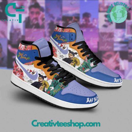 Bad Bunny  AJ1 High Sneakers Shoes For Men And Women