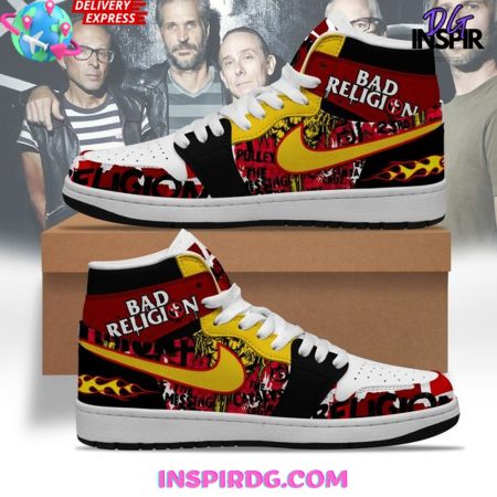 Bad Religion AJ1 High Sneakers Shoes For Men And Women