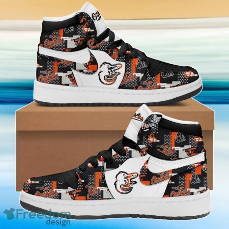 Baltimore Orioles AJ1 High Sneakers Shoes For Men And Women