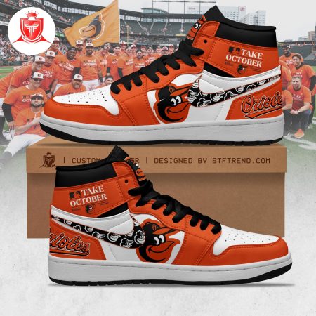 Baltimore Orioles AJ1 High Sneakers Shoes For Men And Women