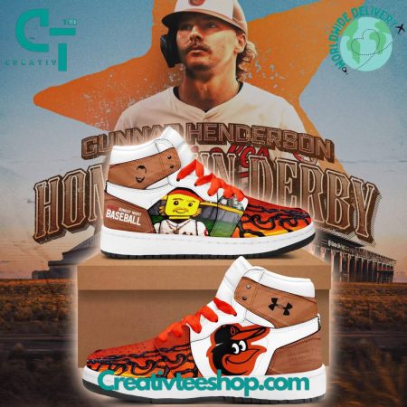 Baltimore Orioles AJ1 High Sneakers Shoes For Men And Women
