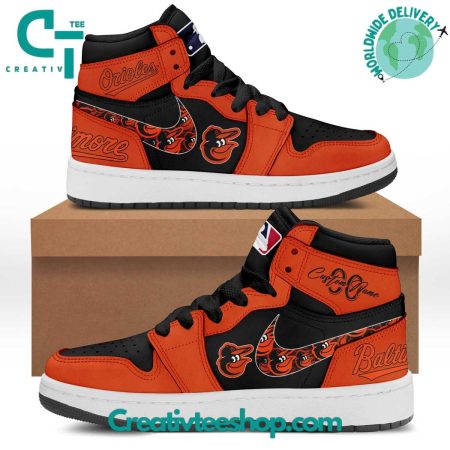 Baltimore Orioles AJ1 High Sneakers Shoes For Men And Women