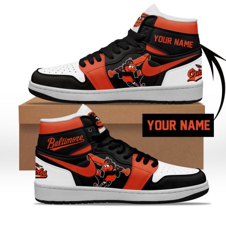 Baltimore Orioles AJ1 High Sneakers Shoes For Men And Women