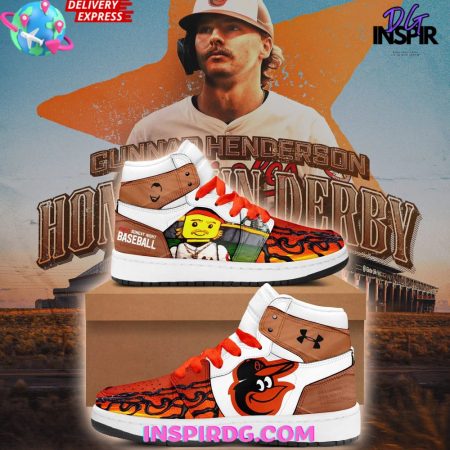 Baltimore Orioles AJ1 High Sneakers Shoes For Men And Women