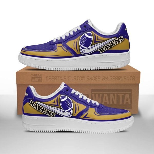 Baltimore Ravens Air Low-Top Sneakers Shoes For Men And Women