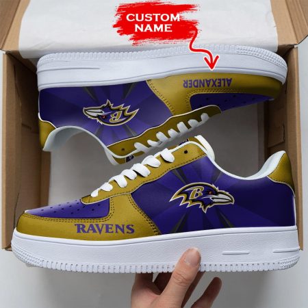 Baltimore Ravens NFL Air Low-Top Sneakers Shoes For Men And Women