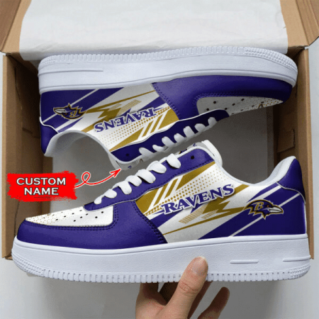 Baltimore Ravens NFL Air Low-Top Sneakers Shoes For Men And Women