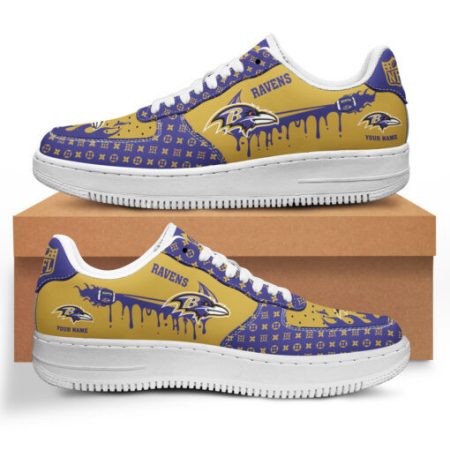 Baltimore Ravens NFL Air Low-Top Sneakers Shoes For Men And Women