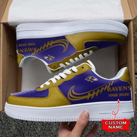 Baltimore Ravens NFL Air Low-Top Sneakers Shoes For Men And Women