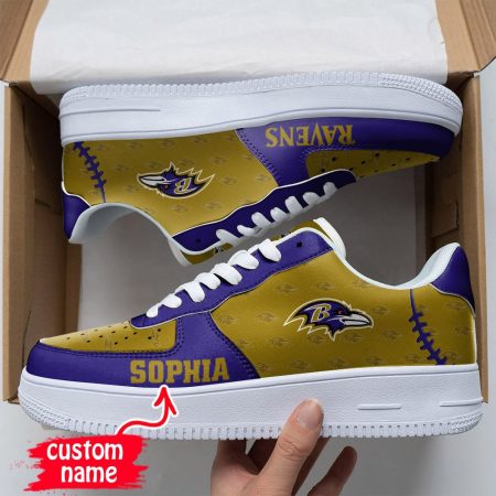 Baltimore Ravens NFL Air Low-Top Sneakers Shoes For Men And Women