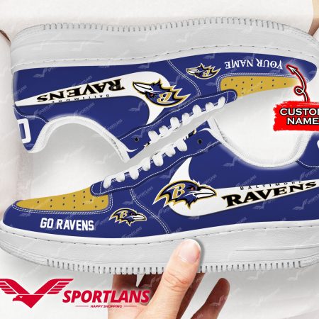 Baltimore Ravens NFL Air Low-Top Sneakers Shoes For Men And Women
