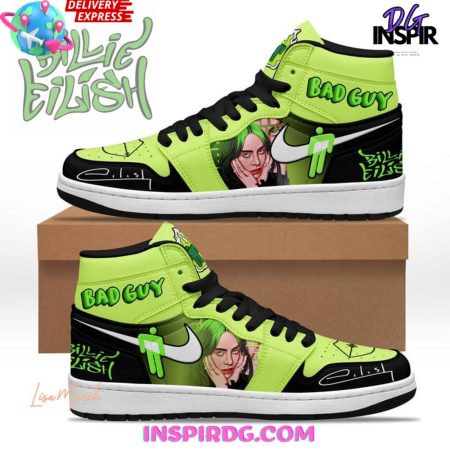 Billie Eilish AJ1 High Sneakers Shoes For Men And Women