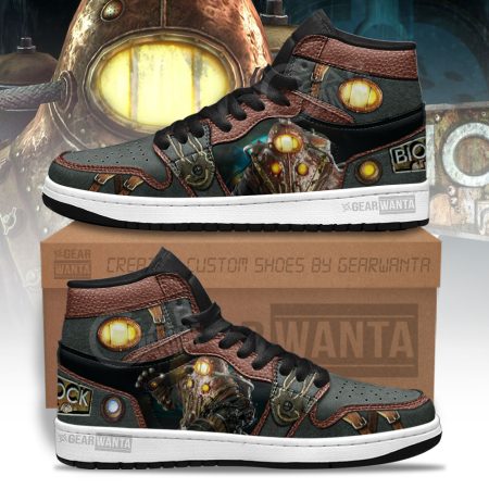 BioShock Subject Delta AJ1 High Sneakers Shoes For Men And Women