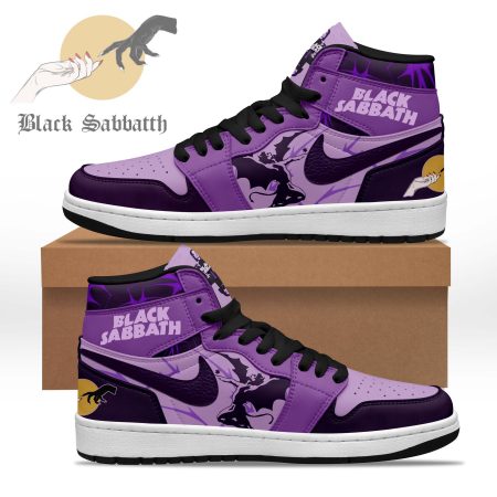 Black Sabbath AJ1 High Sneakers Shoes For Men And Women
