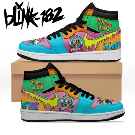 Blink 182 AJ1 High Sneakers Shoes For Men And Women