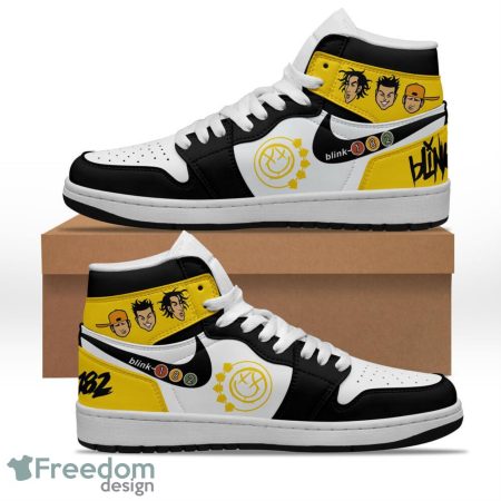 Blink 182 AJ1 High Sneakers Shoes For Men And Women