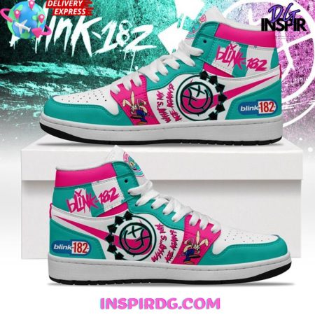 Blink-182 AJ1 High Sneakers Shoes For Men And Women