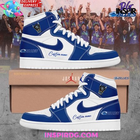 Blues AJ1 High Sneakers Shoes For Men And Women