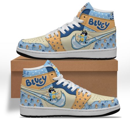 Bluey AJ1 High Sneakers Shoes For Men And Women