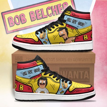 Bob Bob’s Burger AJ1 High Sneakers Shoes For Men And Women
