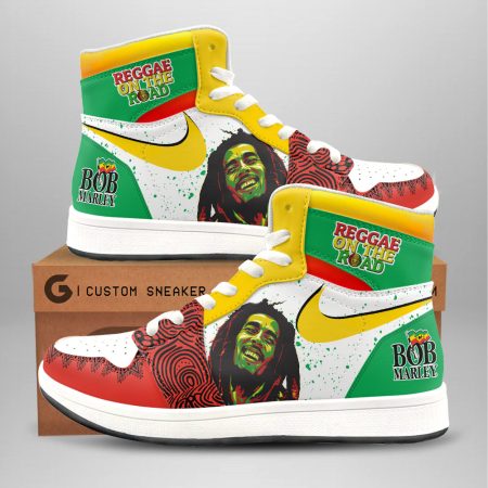 Bob Marley AJ1 High Sneakers Shoes For Men And Women