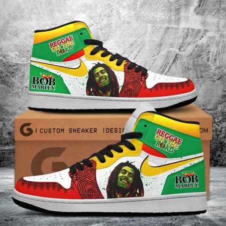Bob Marley AJ1 High Sneakers Shoes For Men And Women