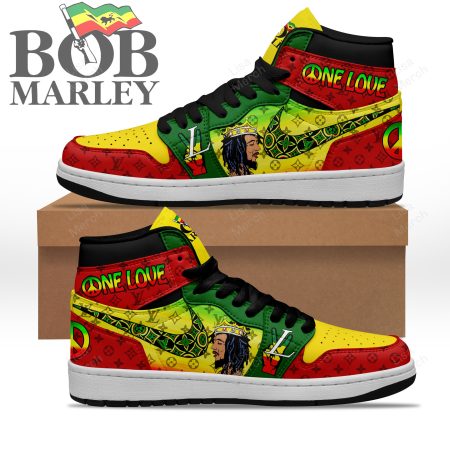 Bob Marley AJ1 High Sneakers Shoes For Men And Women