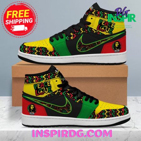 Bob Marley AJ1 High Sneakers Shoes For Men And Women