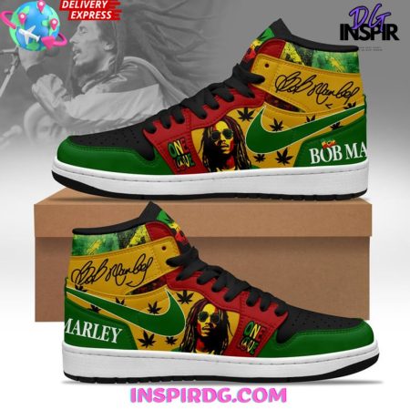 Bob Marley AJ1 High Sneakers Shoes For Men And Women