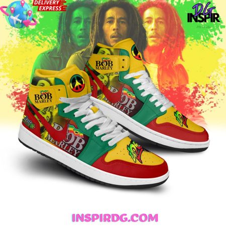 Bob Marley AJ1 High Sneakers Shoes For Men And Women