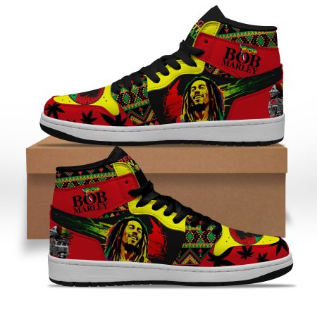 Bob Marley AJ1 High Sneakers Shoes For Men And Women