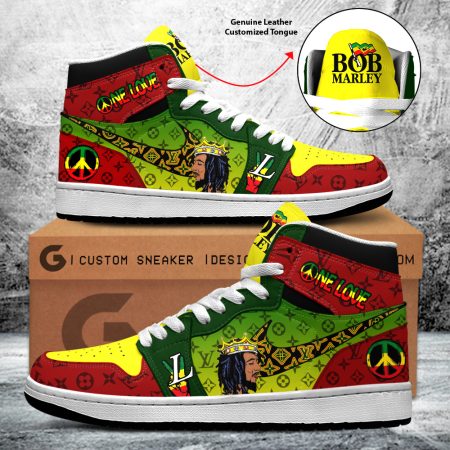Bob Marley AJ1 High Sneakers Shoes For Men And Women