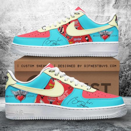 Bon Jovi Air Low-Top Sneakers Shoes For Men And Women