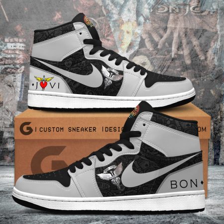 Bon Jovi AJ1 High Sneakers Shoes For Men And Women