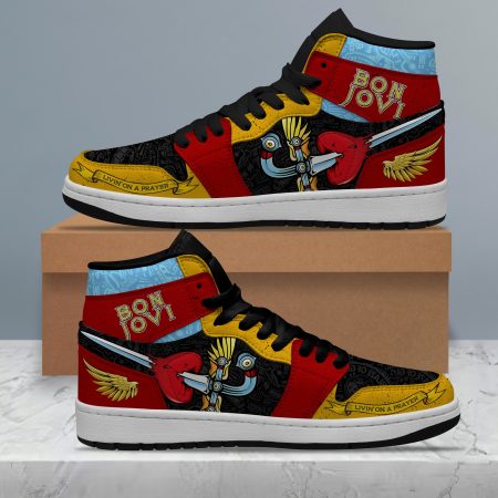 Bon Jovi AJ1 High Sneakers Shoes For Men And Women