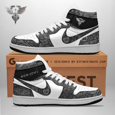Bon Jovi AJ1 High Sneakers Shoes For Men And Women