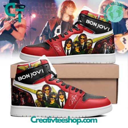 Bon Jovi AJ1 High Sneakers Shoes For Men And Women