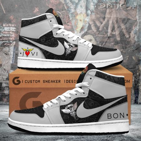 Bon Jovi AJ1 High Sneakers Shoes For Men And Women