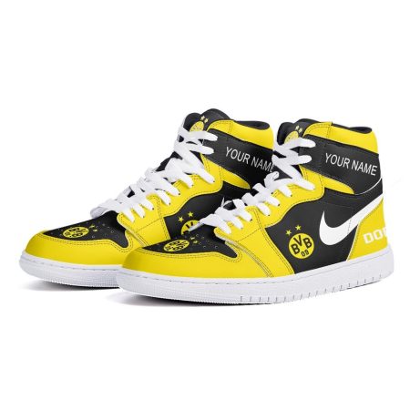 Borussia Dortmund AJ1 High Sneakers Shoes For Men And Women