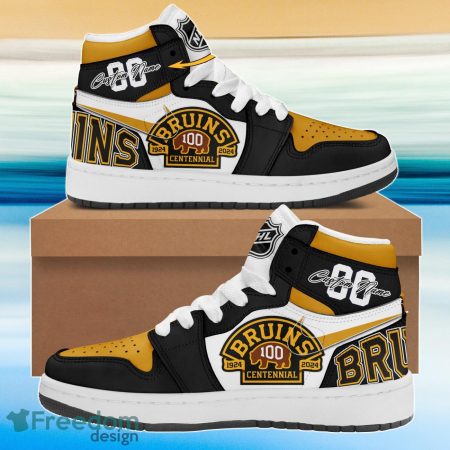 Boston Bruins AJ1 High Sneakers Shoes For Men And Women