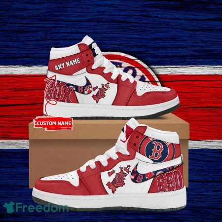Boston Red Sox AJ1 High Sneakers Shoes For Men And Women