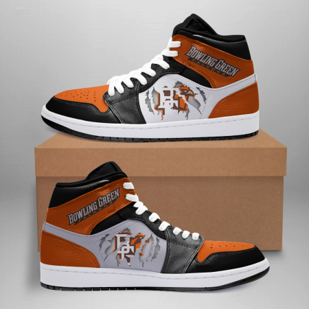 Bowling Green Falcons AJ1 High Sneakers Shoes For Men And Women
