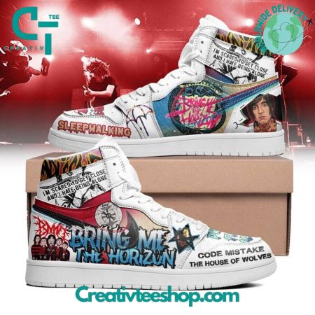 Bring Me The Horizon  AJ1 High Sneakers Shoes For Men And Women