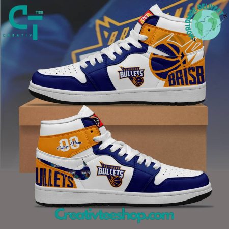 Brisbane Bullets  AJ1 High Sneakers Shoes For Men And Women
