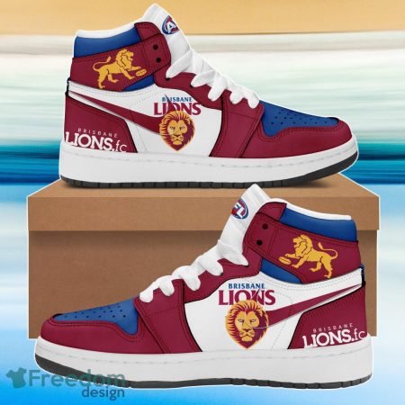 Brisbane Lions AJ1 High Sneakers Shoes For Men And Women