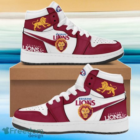 Brisbane Lions AJ1 High Sneakers Shoes For Men And Women