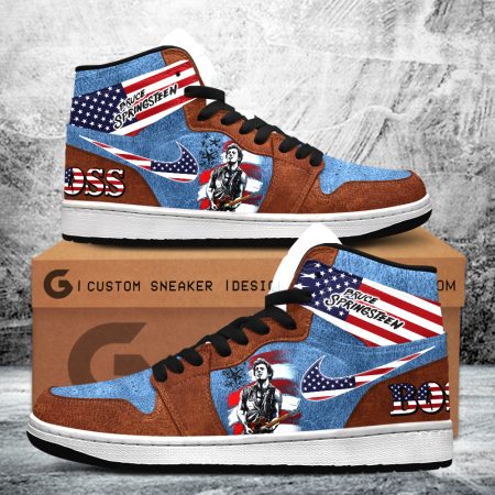 Bruce Springsteen AJ1 High Sneakers Shoes For Men And Women