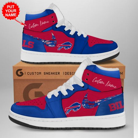 Buffalo Bills AJ1 High Sneakers Shoes For Men And Women